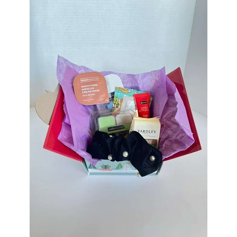 Holiday Beauty Gift Box Spa Set Skincare Self Care Wrapped Ready To Gift